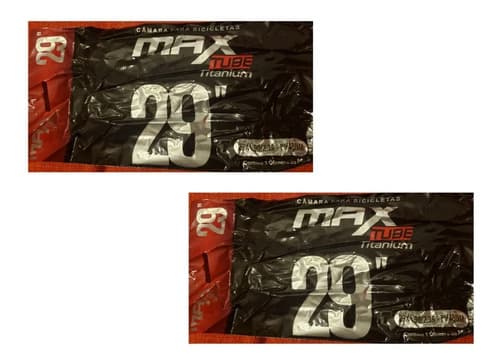 2 Câmara De Ar Max Tube  Bicicleta Aro 29 Bico Fino 48mm  Presta