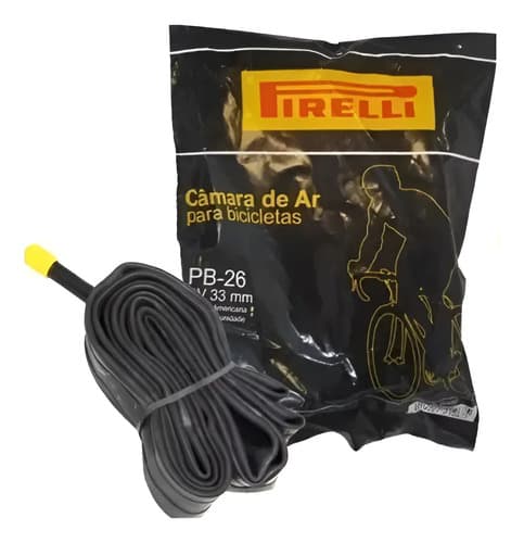 Camara Ar Pirelli  Aro 26 Bico Grosso 33mm - Bike Schrader
