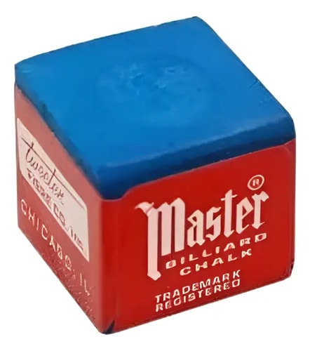 1 Giz Master Azul Para Bilhar / Sinuca / Snooker Azul