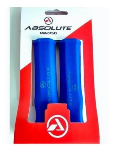 Manopla Punho Bike Mtb Polimero Super Leve Macia Absolute Azul