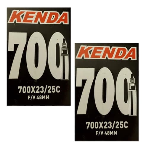 2 Câmara De Ar Bike Speed Aro 700x23/25c Kenda Presta 48mm Presta